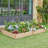 Cisbrough Multi-sized Outdoor Fir Wood Elevated Planter Box for Yard-1209475034-1260006841