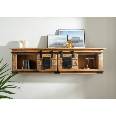 Railway Mango Solid Wood Floating Shelf