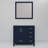 Jacques 36 in. W x 22 in. D Left Offset Bath Vanity, Carrara Marble Top, and 34 in. Mirror-40408290