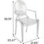 Chaise d'appoint empilable Kahlea
