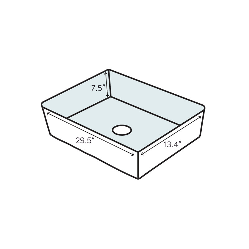 29.5'' L Bathroom Sink