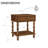 Eloise Solid Wood Spindle Nightstand Walnut-135453767