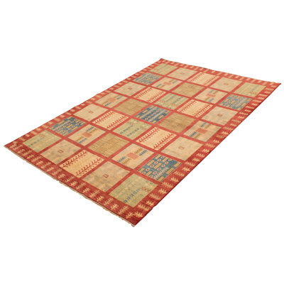 Tapis rouge foncé Finest Ghazni 6 pi 9 po x 9 pi 5 po