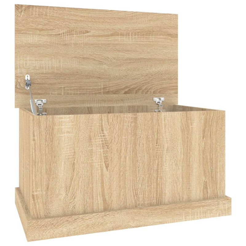 17 Stories Lesamuel 70cm W Manufactured Wood Deck Box in Black, Natural