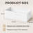 3 Pack 10" High Under Bed Storage Containers, Large Organizer Bins with Lids for Bedroom, Closet, Dorm and Blanket Storage-109236899