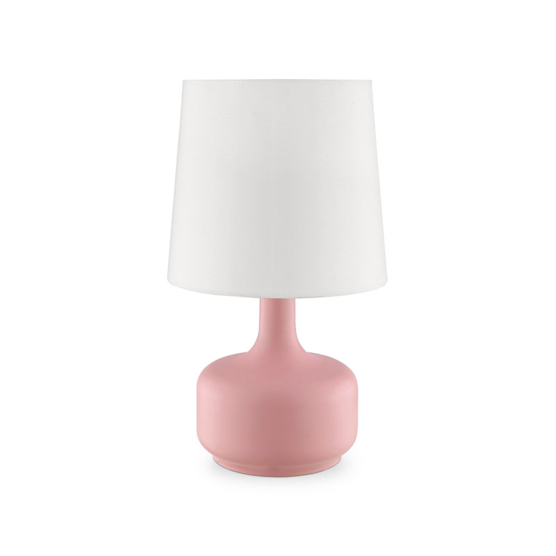 Dedrek Metal Table Lamp, Matte Pink
