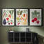 Garden Offering I  -Custom Framed  Wrapped Gallery Canvas - 3 Pieces