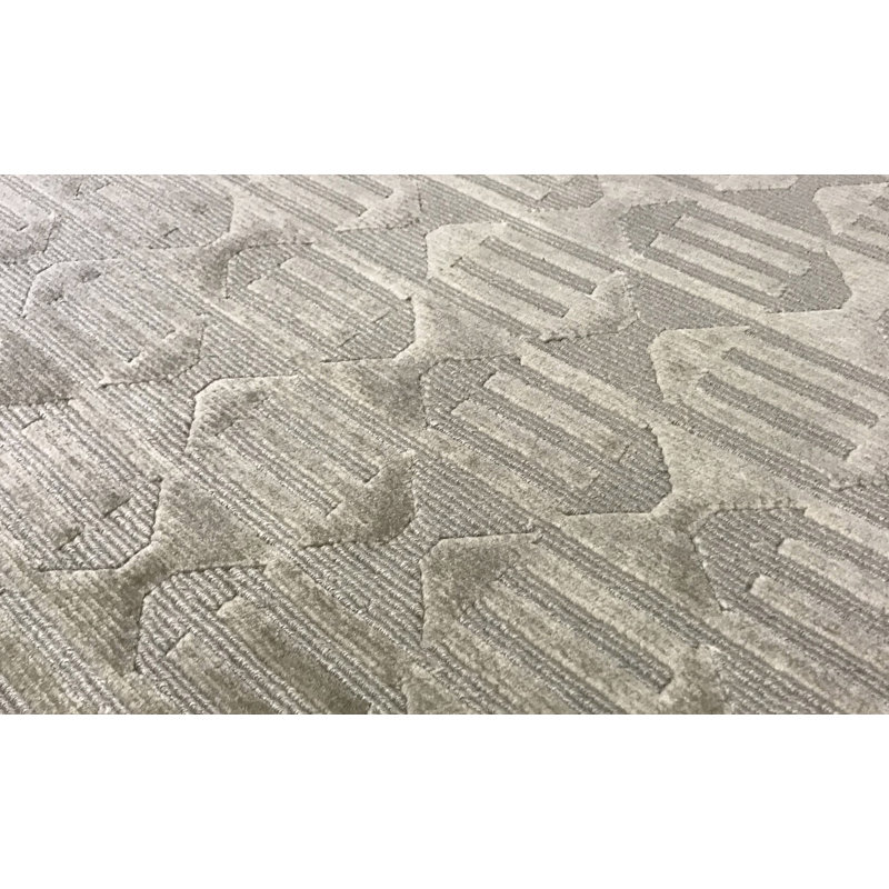 Hand-Knotted High-Quality Gray Area Rug