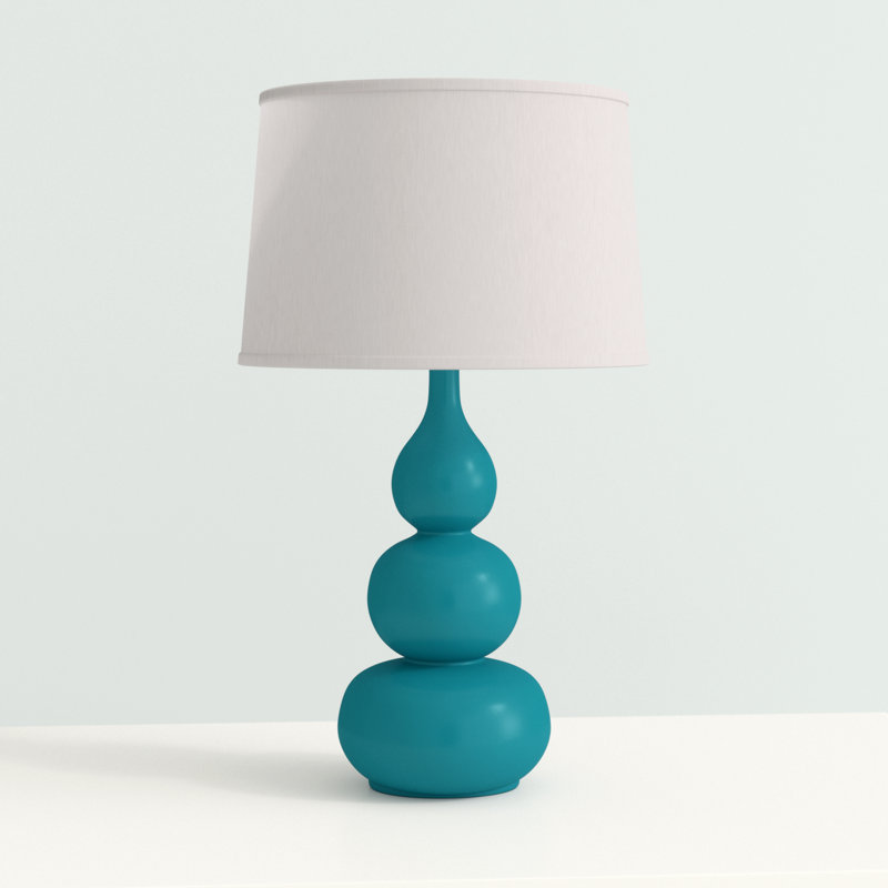 Brankovice Ceramic Table Lamp, Gloss Ocean