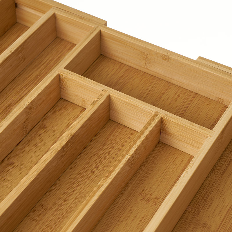 Bamboo Rectangle Flatware Caddy