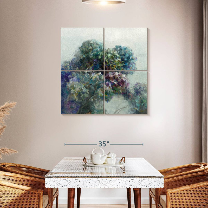 Hortensia abstrait Harnek, H 38 po x l 38 po