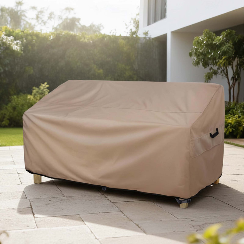 3-Seater Waterproof Patio Furniture Sofa Cover 88W x 35D x 35H Inch for Outdoor Couch