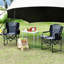 Chaise de camping surdimensionnée portative en aluminium léger avec table d'appoint et poche-1098897211