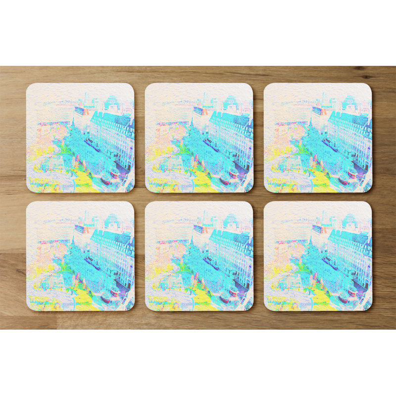 Square 6 Piece Coaster Set