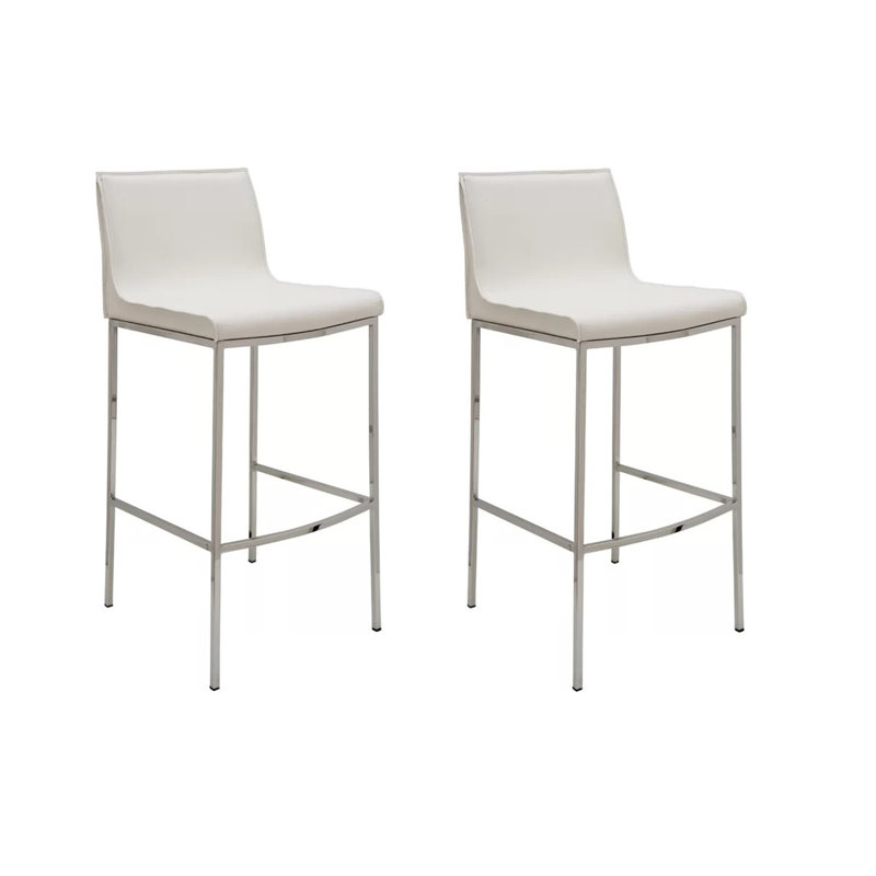 Tabouret de comptoir 26 po Cleaver, Blanc
