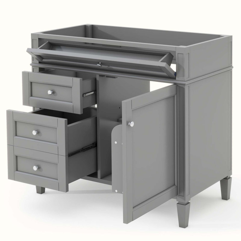 35 base de meuble-lavabo simple seulement, Gris