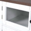 Îlot de cuisine de 54,9 po avec abattant, prise de courant, chariot de rangement de cuisine avec 4 tablettes de porte, portes de grange croisées et porte en verre visuel, îlot de cuisine roulant sur 4 roues pour la cuisine, la salle à manger-540294622