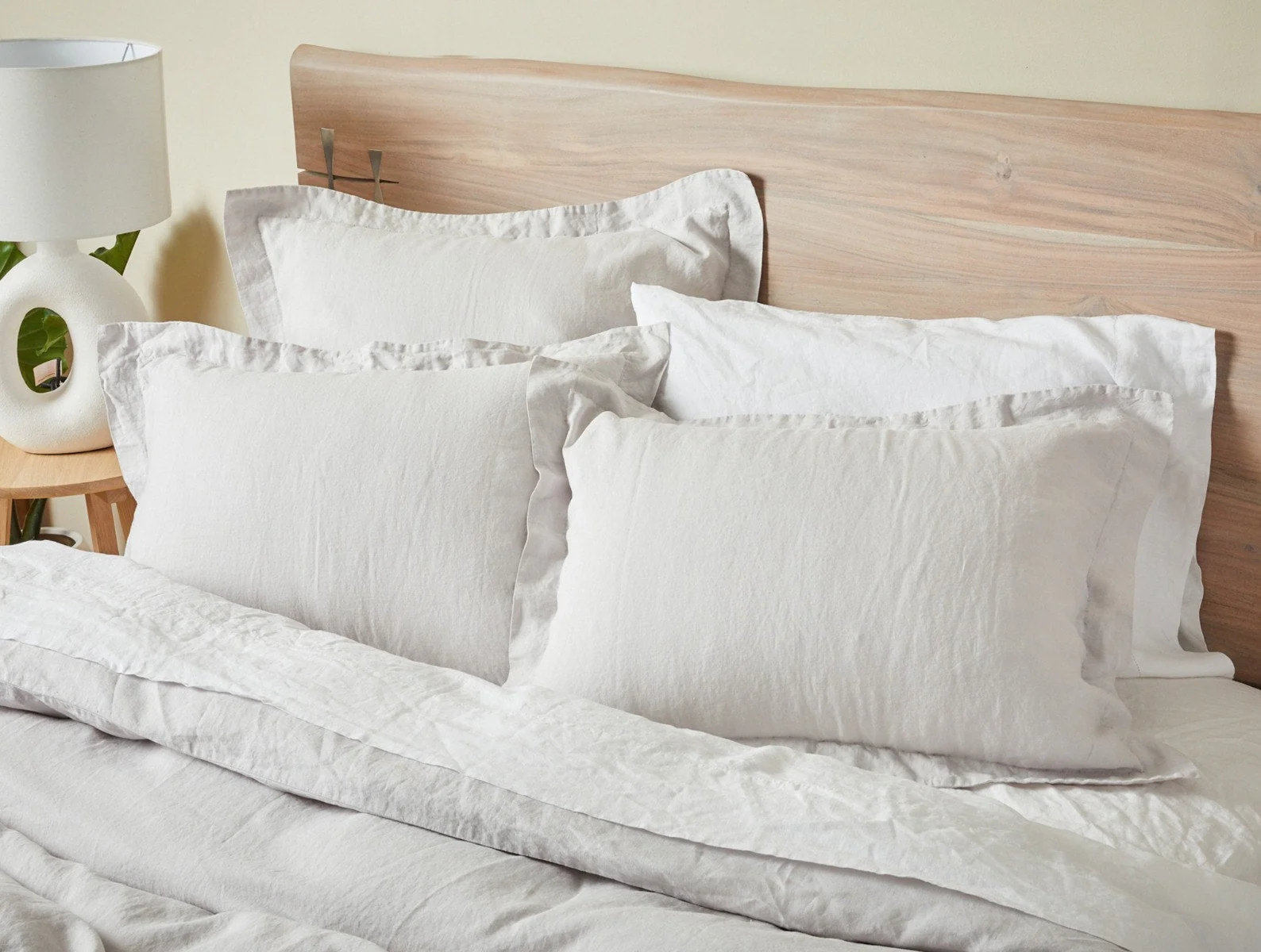 Organic Relaxed Linen Linen Duvet Cover, King/Cal King Duvet Cover, Fog