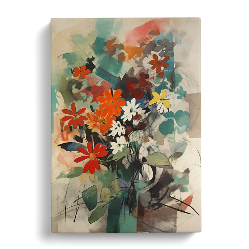 Terron Flowers Bauhaus Vol.9 - Wrapped Canvas, 60cm H x 40cm W x 3cm D