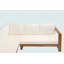 Ensemble de canapé modulaire d'extérieur en bois d'acacia 4 pièces
