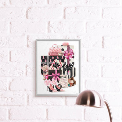 «Fashionista Christmas Gift Stack Glam Style Accessoires» par Ziwei Li - impression d'art graphique