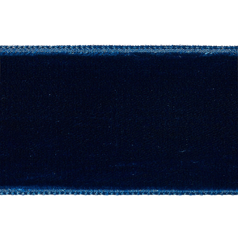 Bande de velours large, Saphir