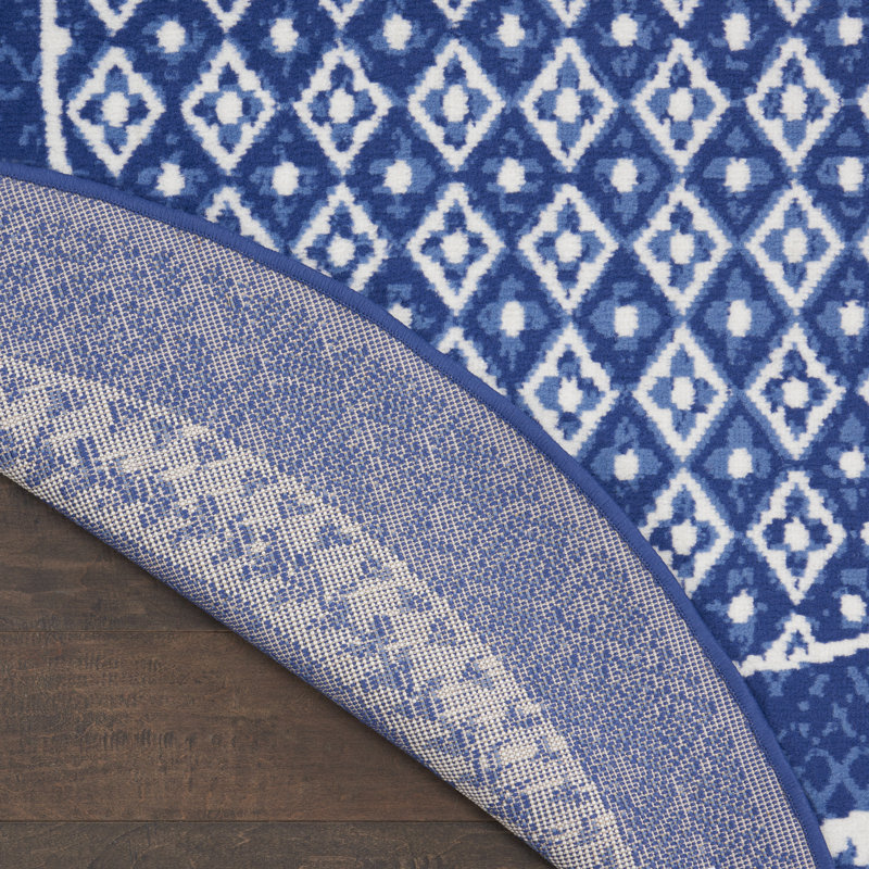 Cauy Geometric Indoor Rug, Round 8'