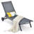 Addylen Outdoor Metal Chaise Lounge
