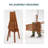 Jahvion Eucalyptus Wooden Folding Portable Adirondack Chair, Weather Resistant, No Assembly-93547652