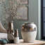 Vase rond en céramique brun Sienna-650993407