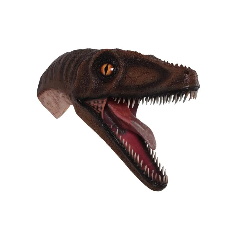 Velociraptor Dinosaur Head Life Size Statue