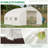 Walk-in Greenhouse 11.5'x10'x6.5', Galvanized Steel Frame, Zippered Mesh Door, 7 Windows, Sidewalls, Blocking, Plant Nursery Greenhouse, Construction, Door & , Pe Cover Reinforced