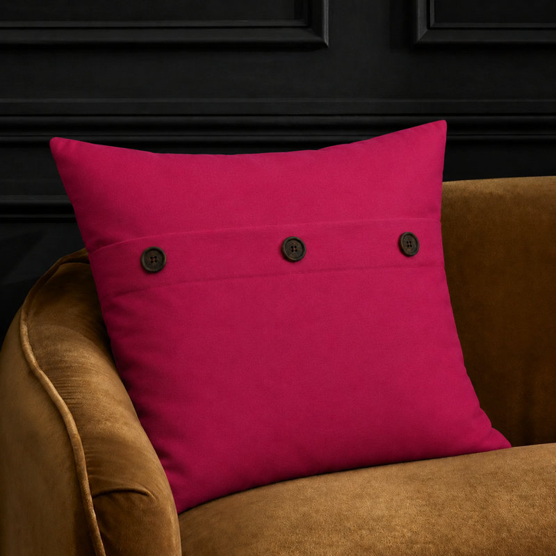 Coussin uni 20 po, Fuchsia