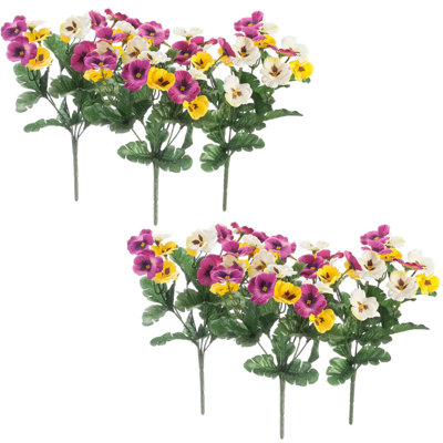 OakRidge Pansy Bushes Set of 6