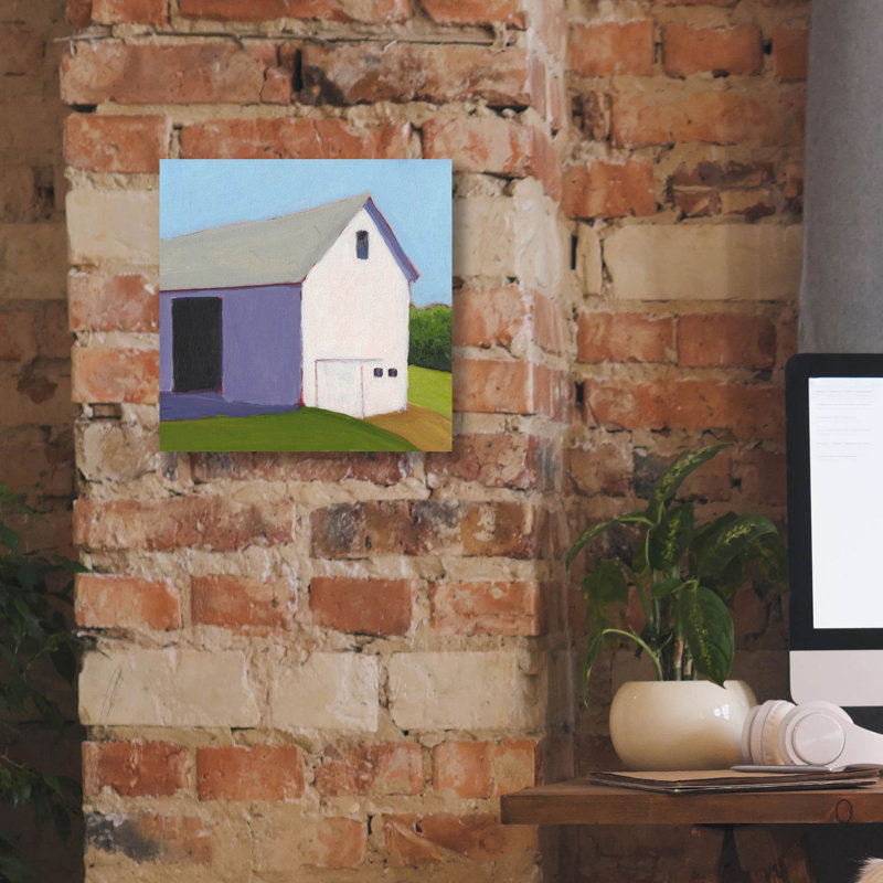  «Bucolique Structure 1» par Carol Young, art mural sur toile, 12 po x 12 po