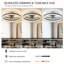Ventilateur de plafond moderne en cristal avec lumière et télécommande, DEL à intensité variable, moteur silencieux-412656389