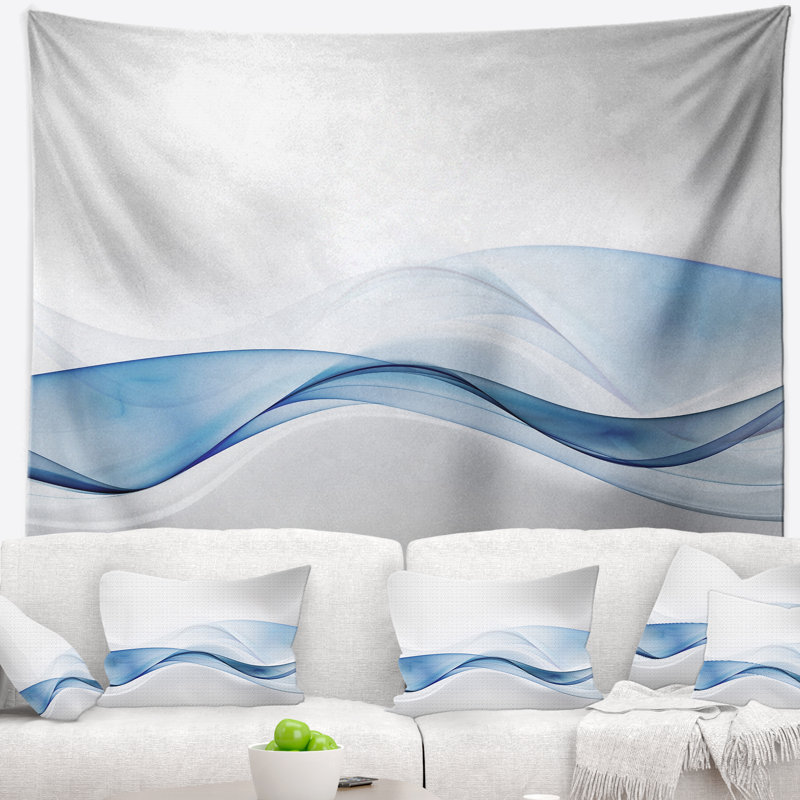 et tapisserie 3D Wave of Water Splash, H 78 po x l 92 po