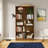 Wood Bookcase, 72" Tall Bookshelf with 6-Tier Open Storage Shelves-215421968