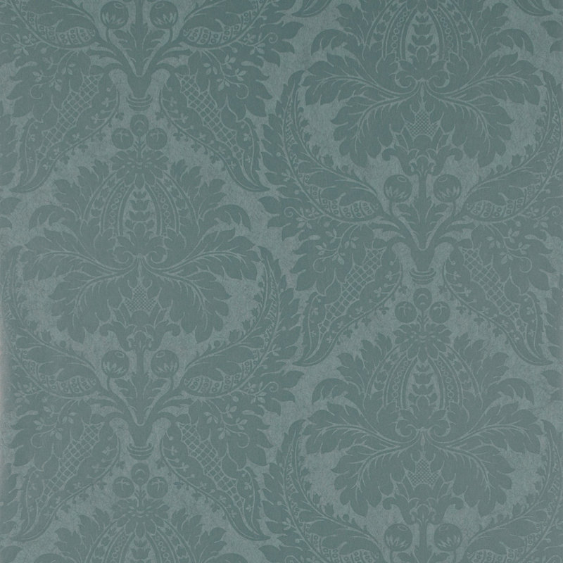 Malmaison Damask Wallpaper, Teal