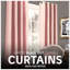 Decorative Blackout Curtain Panels Pair with Eyelet Top and Tie Backs, Polyester Window Drapes for Bedroom Living Room-126391938-126391948