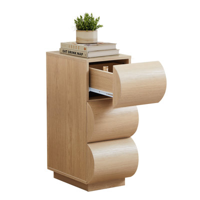 End Table With 3 Drawers