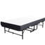 Lit pliant de 75 po de long pour les personnes de grande taille, 5 matelas en mousse à mémoire de forme, capacité de poids de 450 lb, peu encombrant, bureau idéal pour personnes de 75 po et plus, structure en métal de 5 po, pliable et enroulable, rap