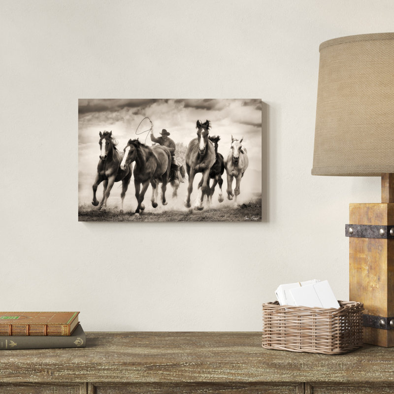 " The Chase I " by David Drost, 12" H x 18" W x 1.25" D