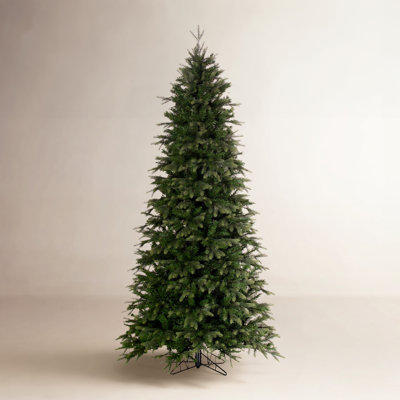 Slim Cashmere Flocked 14' Pine Christmas Tree