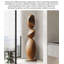 Objets décoratifs en bois de teck moderne et abstrait