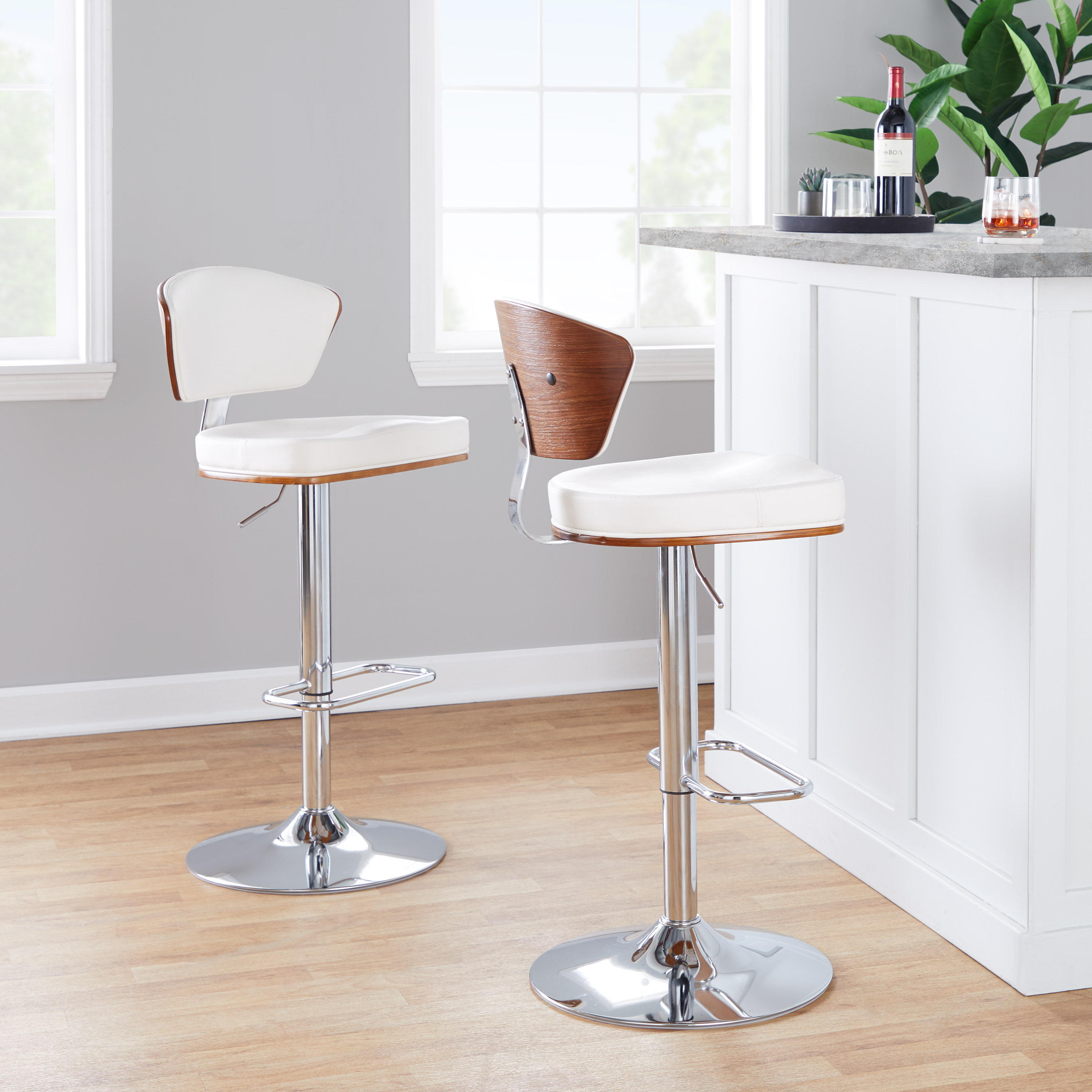 Culpepper Adjustable Height Swivel Bar Stool