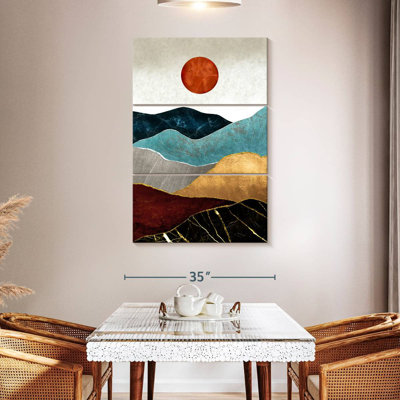 Alvord Abstract Mountain And Sun