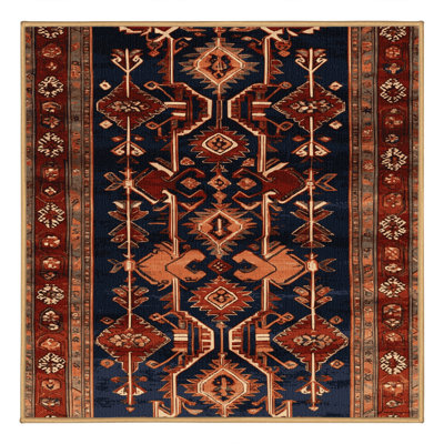Machine Washable Persian Brown Area Rug