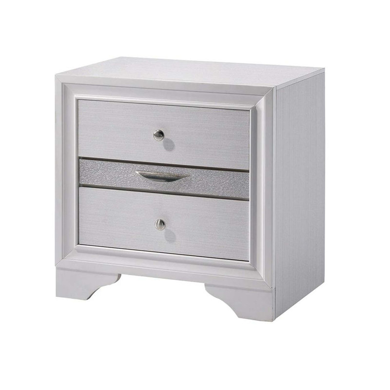 Table de chevet contemporaine 1Pc, Blanc
