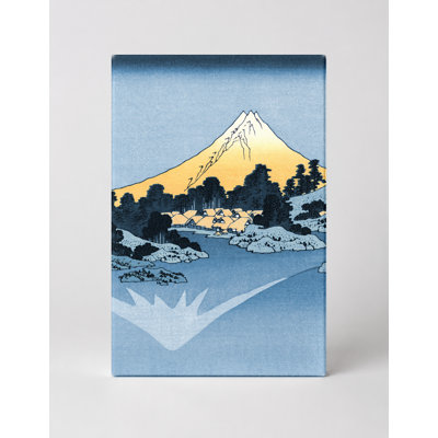 Le lac de Suwa dans la province de Shinano (vers 1830 - 1832) - Portrait, art mural sur toile